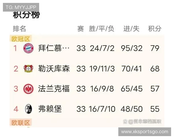 德甲联赛最新积分排名情况及前十球队实力对比 德甲联赛最新积分排名情况及前十球队实力对比